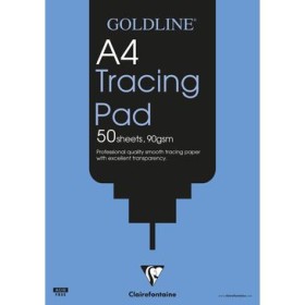 Goldline Bloc calque A4 50F 90g English