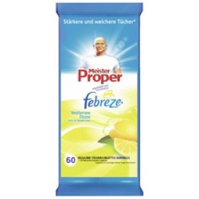 Monsieur Propre Lingettes de nettoyage, parfum citron