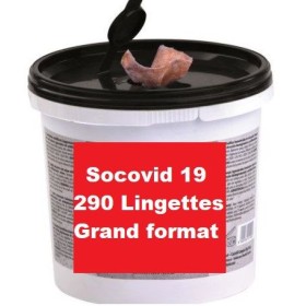 Bidon distributeur de 290 lingettes SOCOVID 19