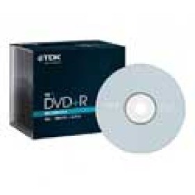 TDK - DVD+R 16x 4,7Go (Lot de 10 disques en slimcase)