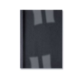 Couverture de reliure thermique  A4 3mm LeatherGrain GBC, Noir