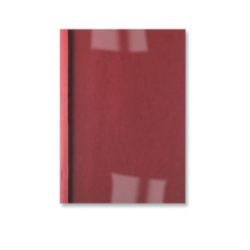 Couverture de reliure thermique A4 1,5mm grain cuir  GBC, lot de 100, Rouge