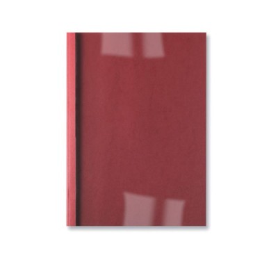Couverture de reliure thermique A4 1,5mm grain cuir  GBC, lot de 100, Rouge