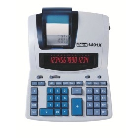 Calculatrice imprimante professionnelle 1491X, Ibico, Blanc/Bleu