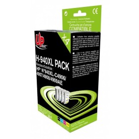Pack compatible Hp 940xl Noir+Mag+Yell+Cyan 13869 Uprint
