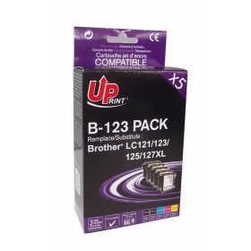 Pack compatible 2BK+C+M+Y  pour Brother LC123 - 15104