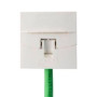 Prise RJ45 9P CAT6 Keystone droite 45x45 Blanche