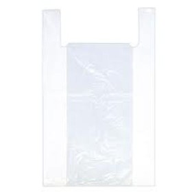 100 Sacs plastique blanc à bretelles 55x20x64