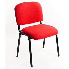 Chaise Claude tissus MOD6 Rouge
