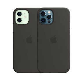Coque silicone Apple avec MagSafe iPhone 12 / iPhone 12 Pro Noir