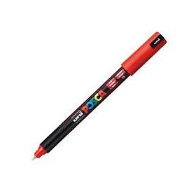 Uniball Posca pointe calibrée extra fin 0.7mm ROUGE  PC1MRR
