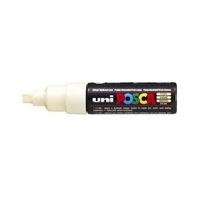 Uniball Posca Marqueur peinture à eau, encre à pigmentation ivoire pointe large