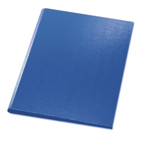 Porte-bloc à rabat papier enduit A4 bleu