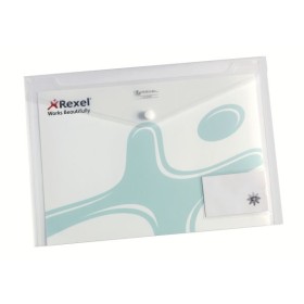 Chemise presentation Ice avec pochette carte visite Rexel, Transparent