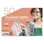 50 Flashcards bristol A6 lignées 5 ass.
