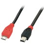 Câble OTG USB 2.0 Type Micro-B vers Mini-B, 0.5m