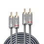 Câble Audio 2x RCA, Cromo Line, 0.5m