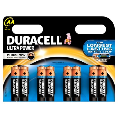 Pack de 8 piles Duracell Ultra Power AA LR06 ULTRA