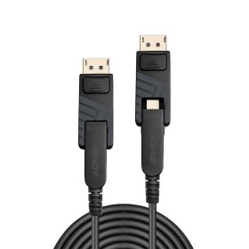 Câble Mini DisplayPort 1.4 Hybride Fibre Optique, connecteurs DP fournis, 100m