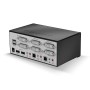 Switch KVM DVI-I Single Link Dual Head, USB 2.0 & audio, 2 ports