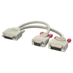 Câble splitter DVI-I -  DVI-D + VGA
