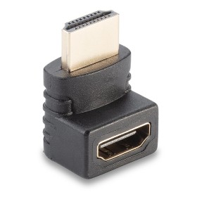 Adaptateur HDMI femelle vers HDMI mâle coudé à 90 dégrés vers le haut