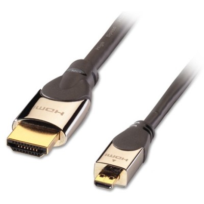 Câble HDMI® CROMO®, compatible HDMI 2.0 Ultra HD, avec Ethernet, type A D, 1m