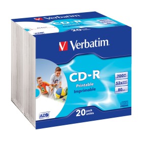 Verbatim datalifeplus - 20 x cd-r 700 mo ( 80 min ) 52x - surface imprimable par