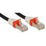Câble réseau Noir Cat.6A S FTP LSZH, 0.5m