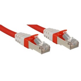 Câble réseau Rouge Cat.6A S FTP LSZH, 0.3m