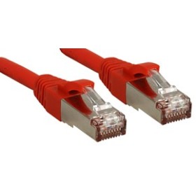 Câble réseau Rouge Cat.6 S FTP LSZH, 0.3m