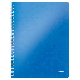 Cahier A4 PP WOW Leitz , quadrille, Bleu