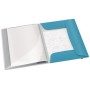 Reliure protege-documents avec pochette additionnelle, PP COSY Leitz, Bleu