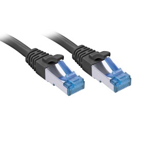Câble réseau Noir Cat.6A S FTP TPE, 0.3m