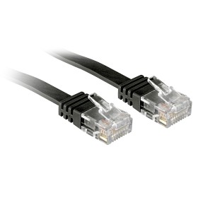 Câble réseau Plat Noir Cat.6 U UTP, 0.3m