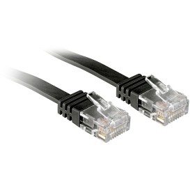 Câble réseau Plat Noir Cat.6 U UTP, 1m