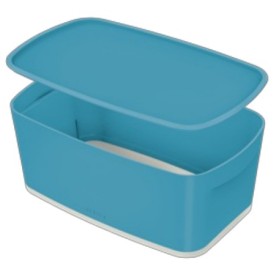 Boite de rangement MyBox petit format avec couvercle, COSY, Bleu