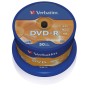 DVD-R Verbatim - 4.7 Go   120 min 16x - 50 pièces en cloche