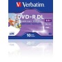 DVD+R DL Verbatim - 8,5 Go 8x vitesse double couche imprimable - jewelbox pack d