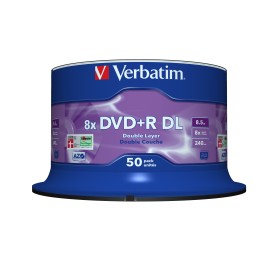 DVD+R DL Verbatim - 8.5 Go  240 min 8x - 50 pièces en cloche
