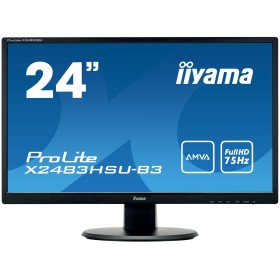Ecran 24'' iiyama Full HD - Dalle AM VA - HDMI   DP   VGA - Hub USB