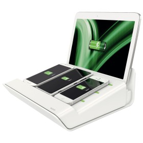 Multichargeur XL pour 1 tablette et 3 smartphones, Leitz Blanc