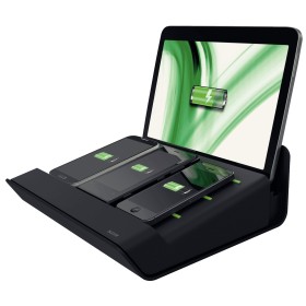 Multichargeur XL pour 1 tablette et 3 smartphones, Leitz Noir