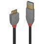 Câble USB 3.2 Type A vers Micro-B, 5Gbit s, Anthra Line, 0.5m