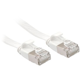 Câble réseau Plat Blanc Cat.6A U FTP, 0.3m