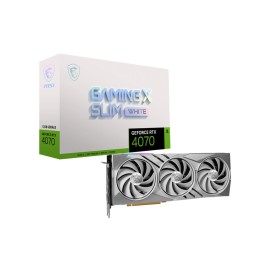Carte graphique MSI GeForce RTX 4070 GAMING X SLIM WHITE 12G NVIDIA 12 Go GDDR6X