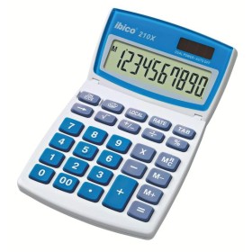 Calculatrice de bureau 210X, Ibico, Blanc/Bleu