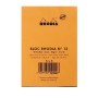 Bloc agrafé Rhodia ORANGE N°12 8,5x12cm 80f Q.5x5 80g