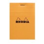 Bloc agrafé Rhodia ORANGE N°11 7,4x10,5cm 80f Q.5x5 80g