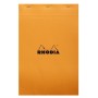 Bloc agrafé Rhodia ORANGE N°19 21x31,8cm 80f Q.5x5 80g
